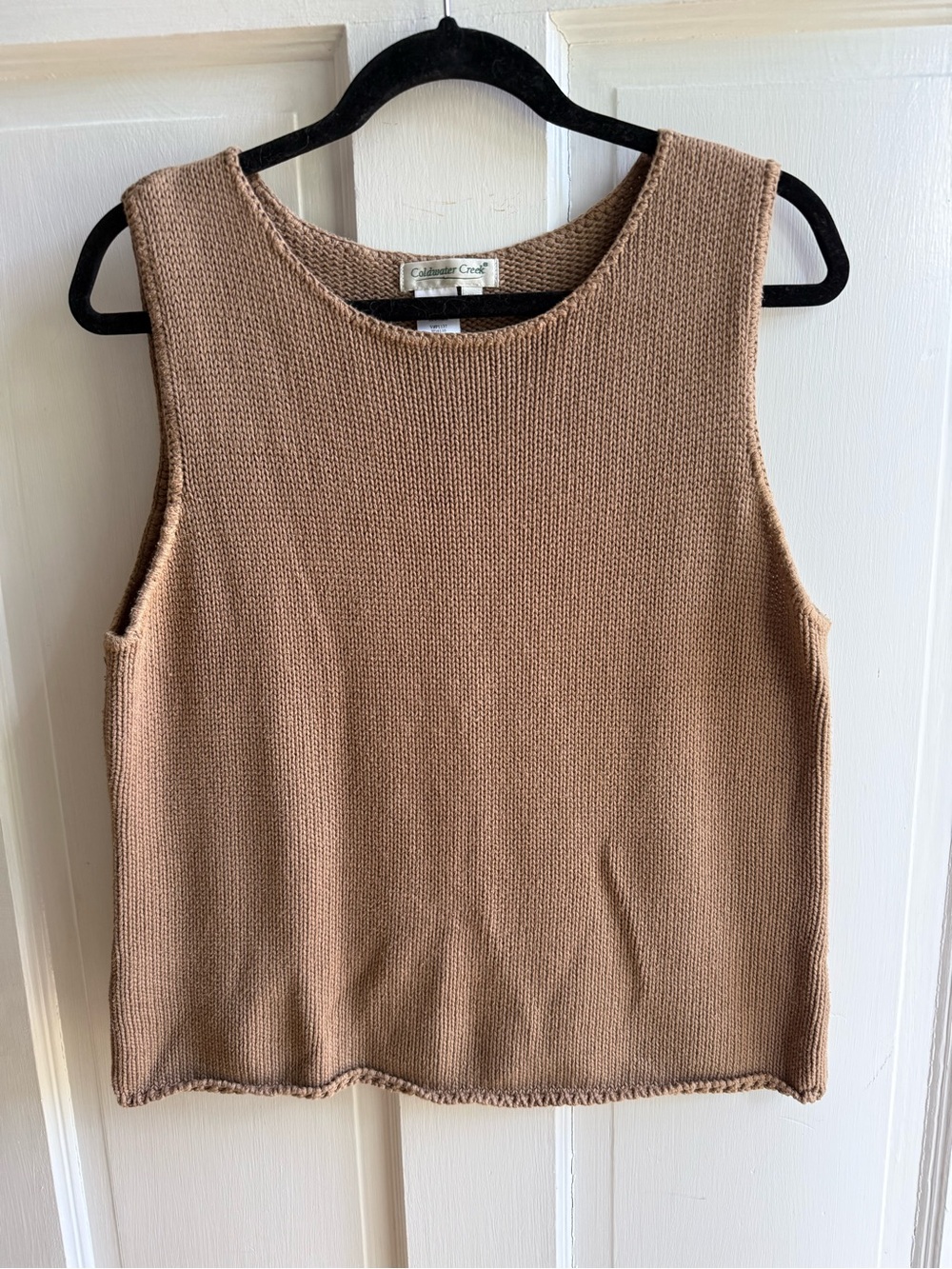 Coldwater Creek Knit Sleeveless Tank Top - Brown